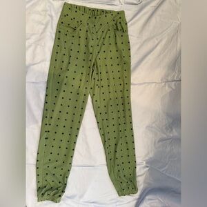 Green Star Patterned Joggers